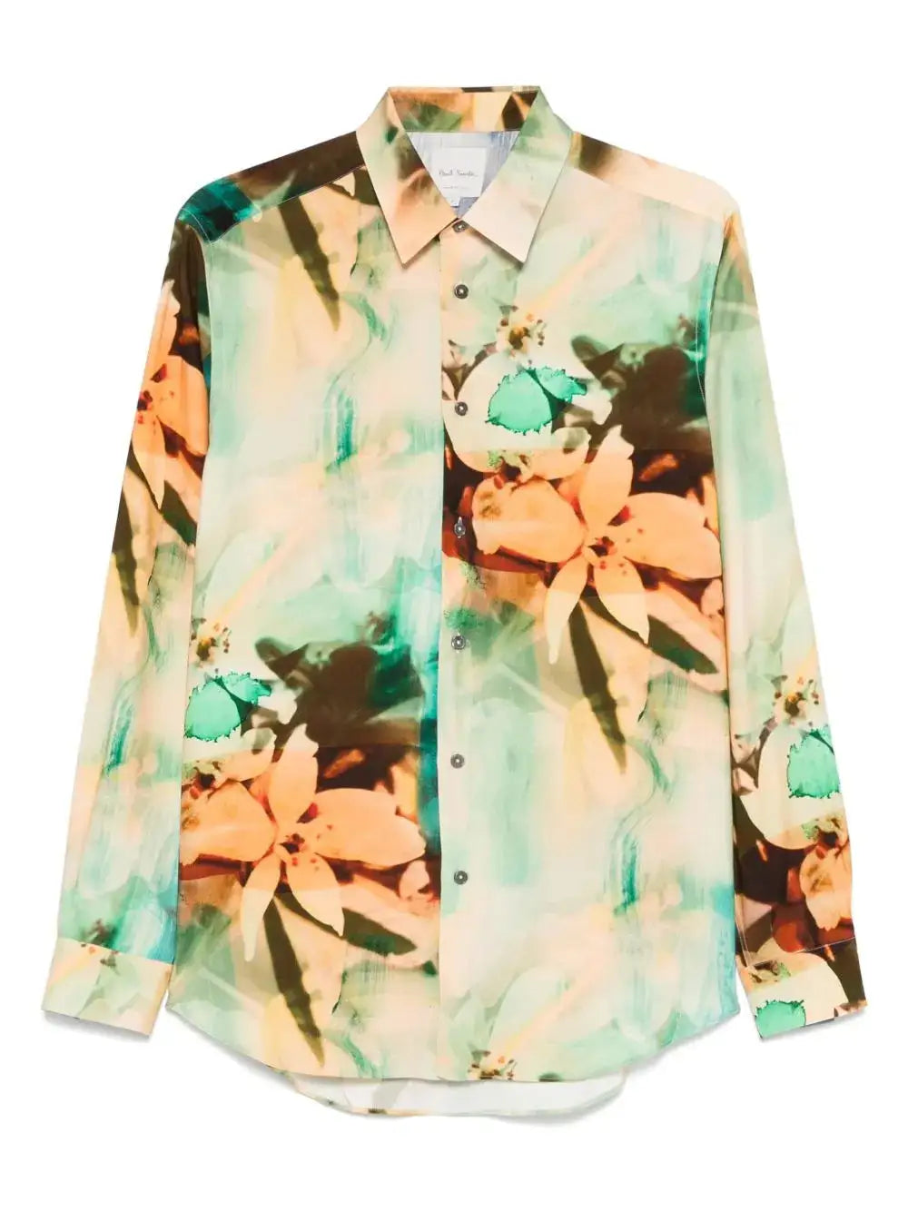 floral-print shirt